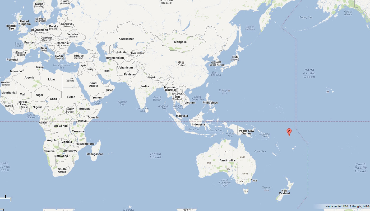carte du tuvalu monde